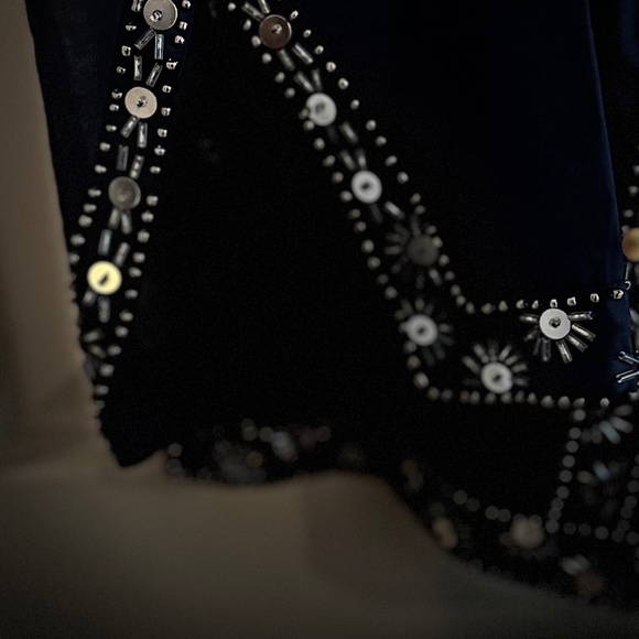 Tory Burch Long Sleeve Tunic Blouse Sequin Embellishments Size 6 - Picture 4 of 12